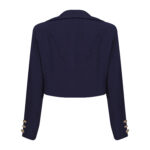 Blazer Curto Alfaiataria Essenziale Azul Marinho
