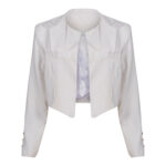 Blazer Curto Alfaiataria Essenziale Branco