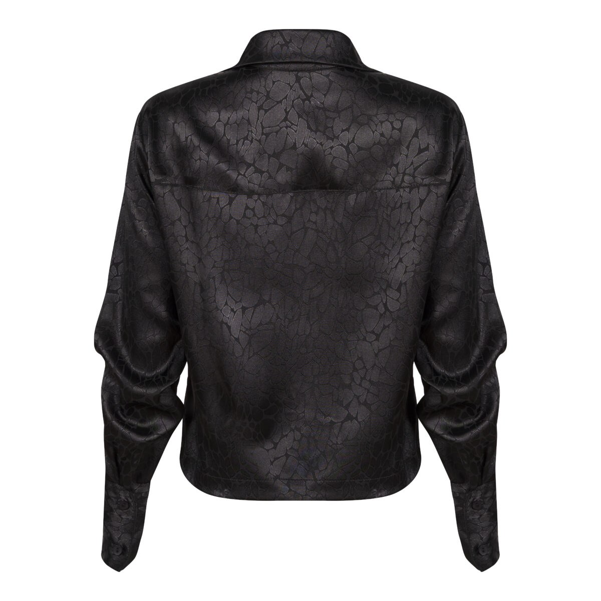 Camisa Acetinada Jacquard
