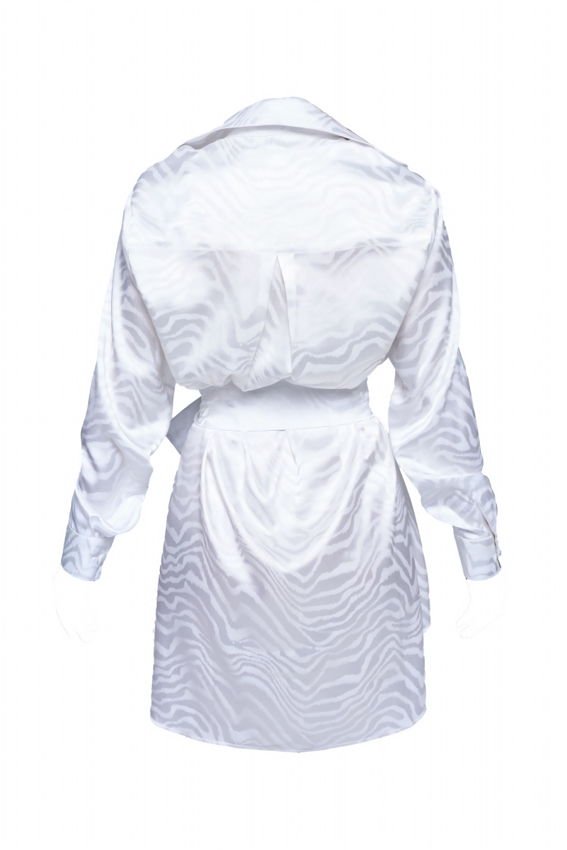 Chemise Acetinada Savana Branco