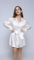 Chemise Acetinada Savana Branco