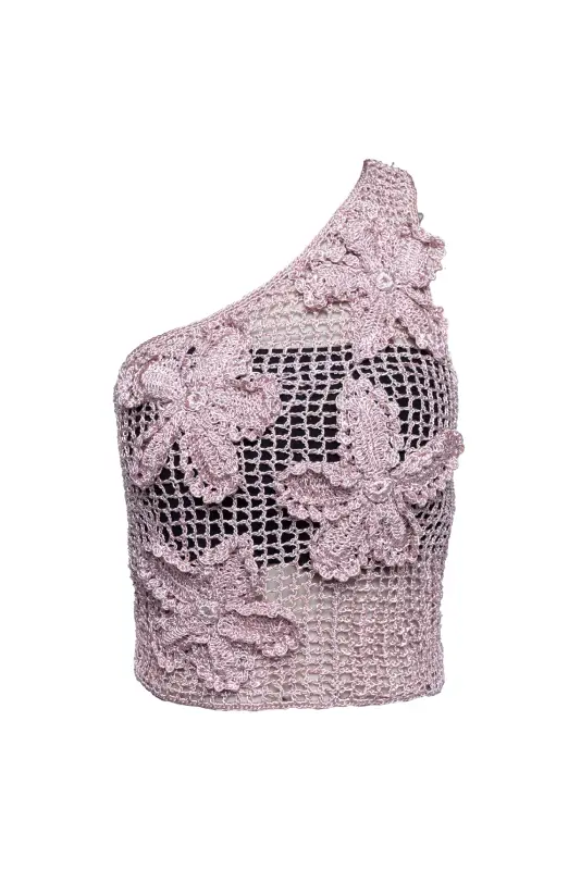 Blusa Flora Assimétrica