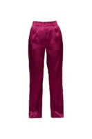 Conjunto Blusa & Calça Acetinada Transpasse Áurea Cereja