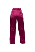Conjunto Blusa & Calça Acetinada Transpasse Áurea Cereja