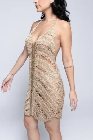 Vestido Aura Dourada