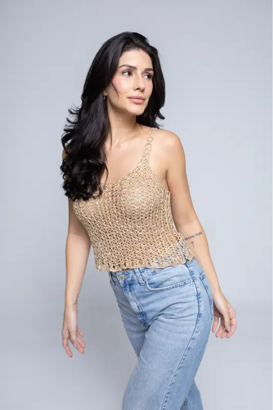 Blusa Athena Dourada