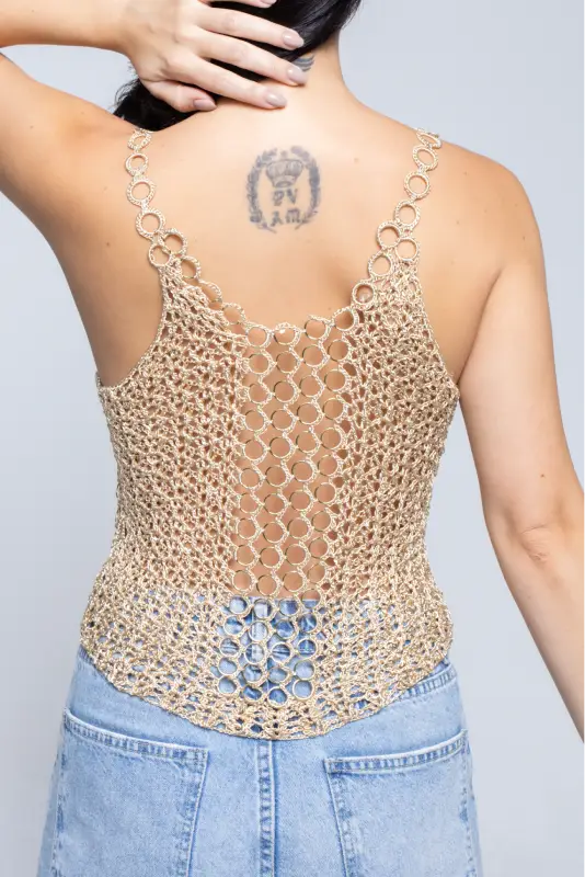 Blusa Athena Dourada